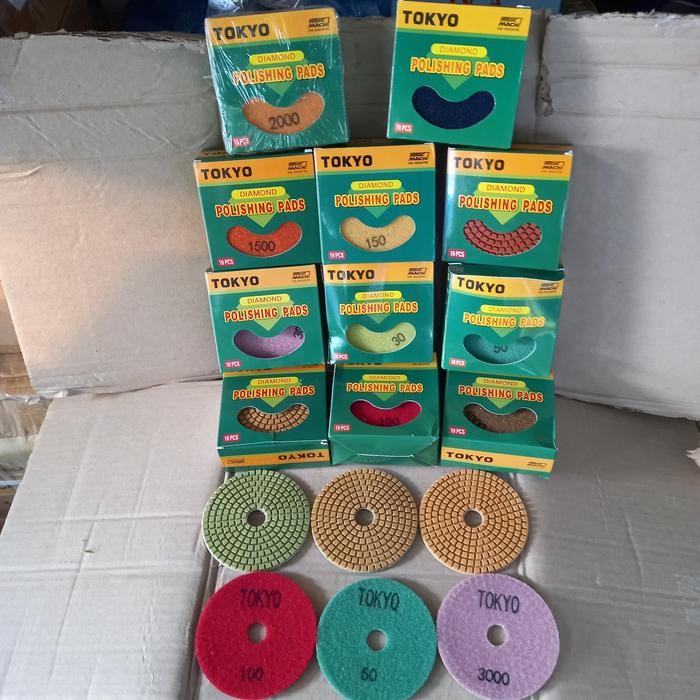 Diamond Pad Poles Marmer / diamond poles granit TOKYO 4 Inchi