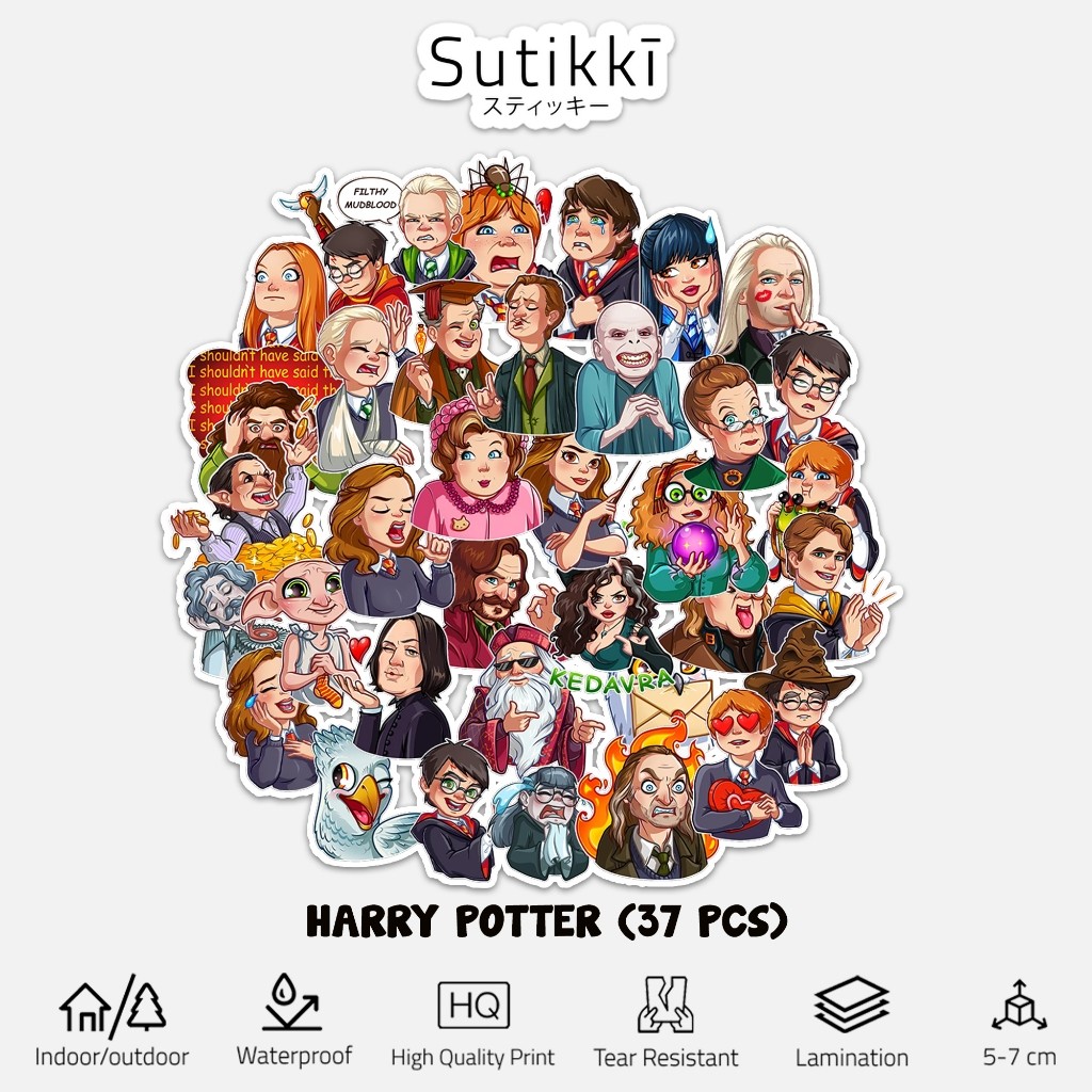 

Sutikki Sticker Pack Harry Potter Cursed of Child Hogwart Warner Bros Tumbler Laptop Bomb Pop