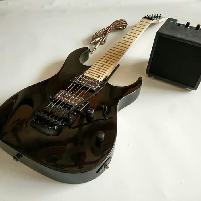 Paket Gitar Murah Ibanez Rg 320 Hitam Amply Dan Kabel Jack