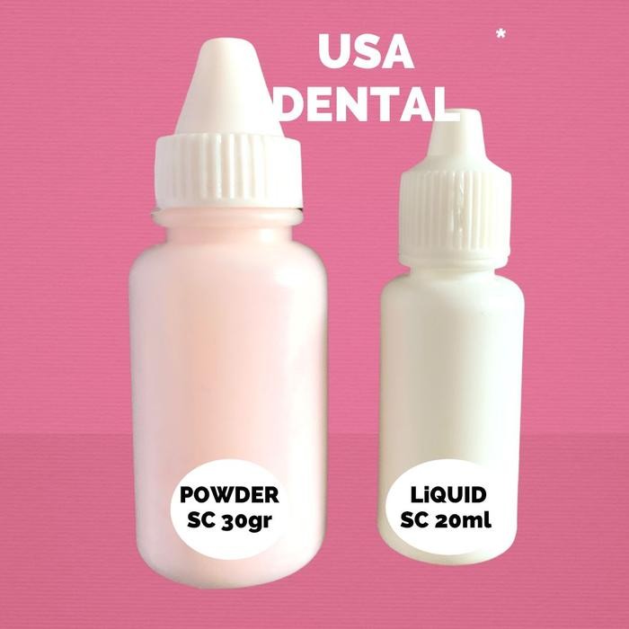 POWDER GUSI GIGI PALSU PAKET HEMAT 50 BAHAN GUSI GIGI PALSU