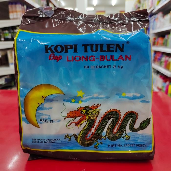 

liong bulan kopi sachet, 1 pak isi 30 sachet @8 gr