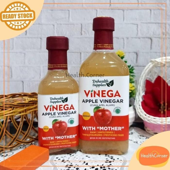 

Dehealth Supplies Vinega Apel Vinegar Finega 500ml / Cuka Apel Alami with Mother (BOTOL KACA)