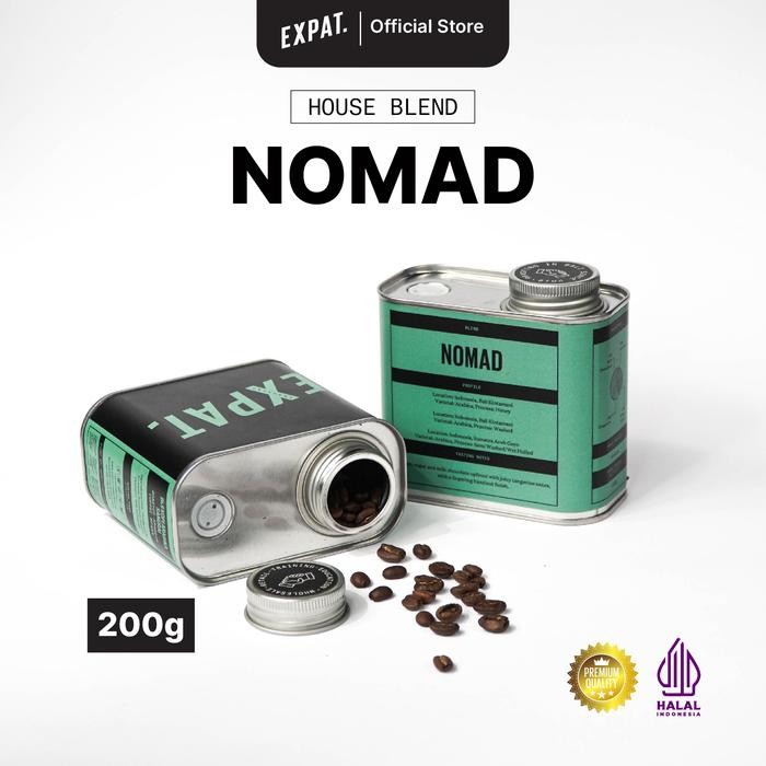 

Expat Roasters Nomad Espresso Blend Biji Kopi /bubuk Arabika 200gr