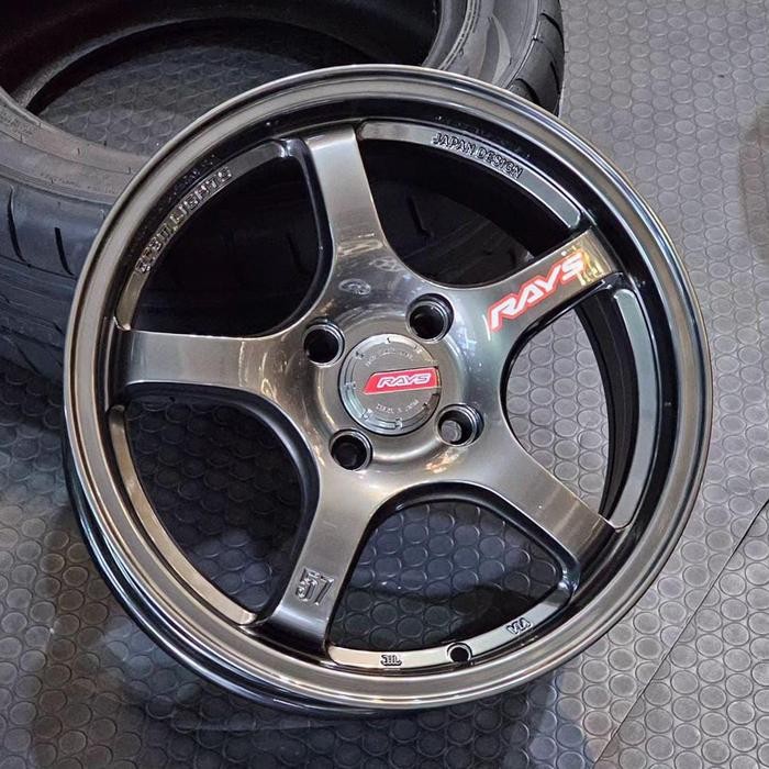velg r15 RAYS 57CR ET 44-40 velg ring 15 vios brio agya ayla sigra