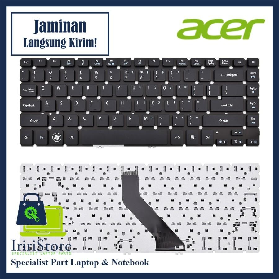 Keyboard Laptop Acer Aspire V5-471 V5-471G V5-471P V5-471PG Hitam