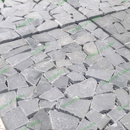 (Expert) Kris Stone Deck Tile Deck Taman Tile Outdoor 30x30 cm Batu Hitam