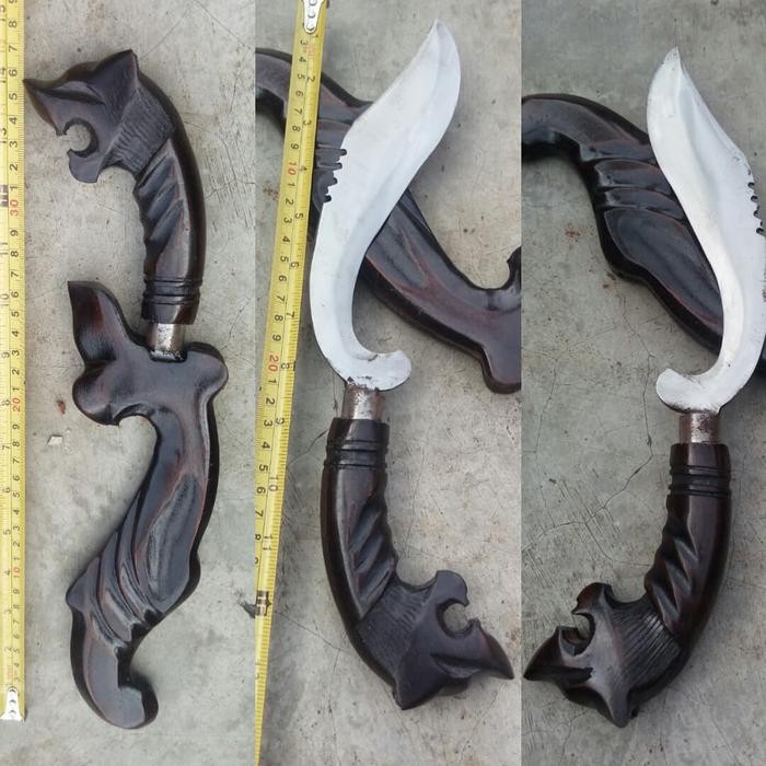 

TERBARU! Kujang Baja Per 20cm Ukir Macan