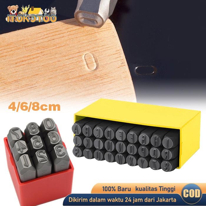 

36pcs Set Lengkap Alat Ketok Huruf Dan Angka Nomor 0-9 Letter A-Z