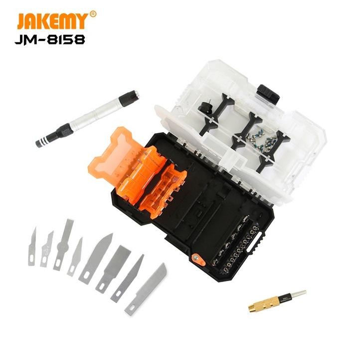 

TERBARU! Jakemy JM-8158 Pisau Ukir 32 in 1 Woodworking Art knife Hardware