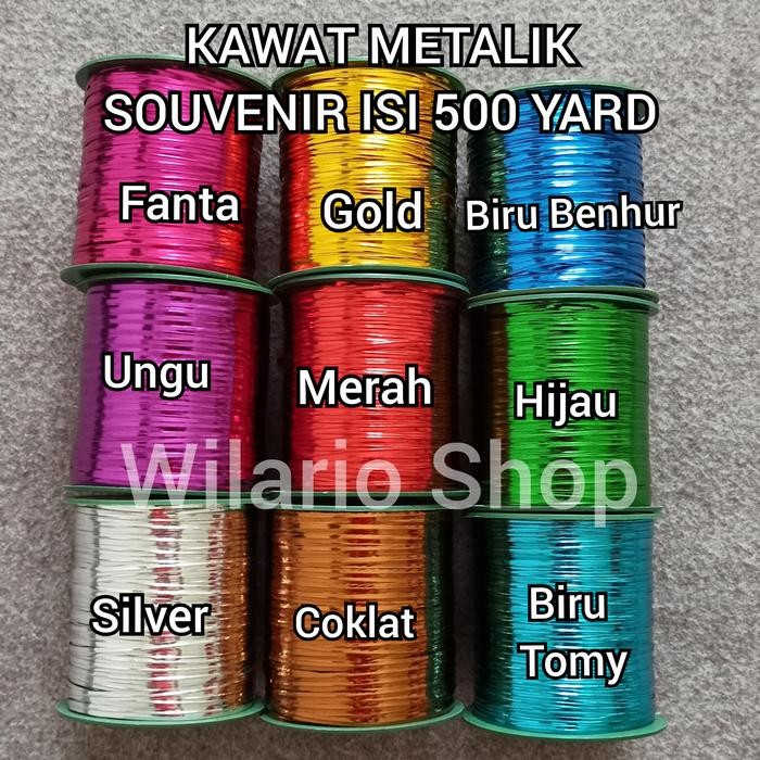 

Pesta- Kawat Twister 500 Yard Kawat Metalik Souvenir Twist Tie