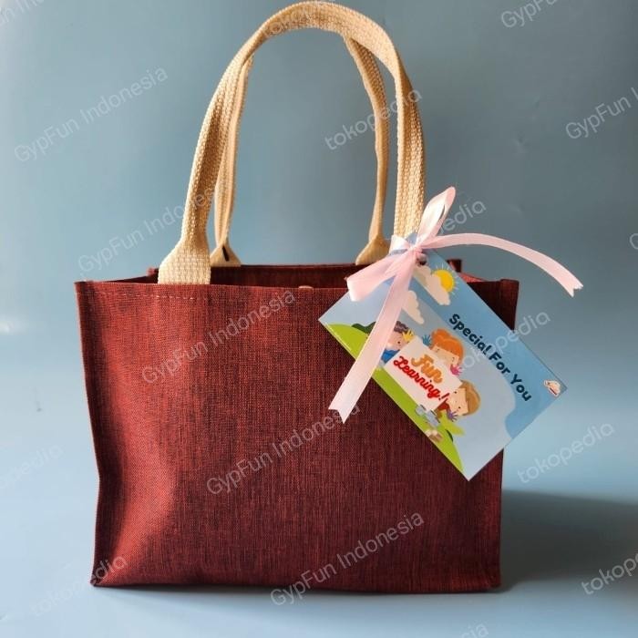 

Pesta- Tas Goodie Bag Untuk Hampers Ulang Tahun Anak Bahan Kanvas Premium