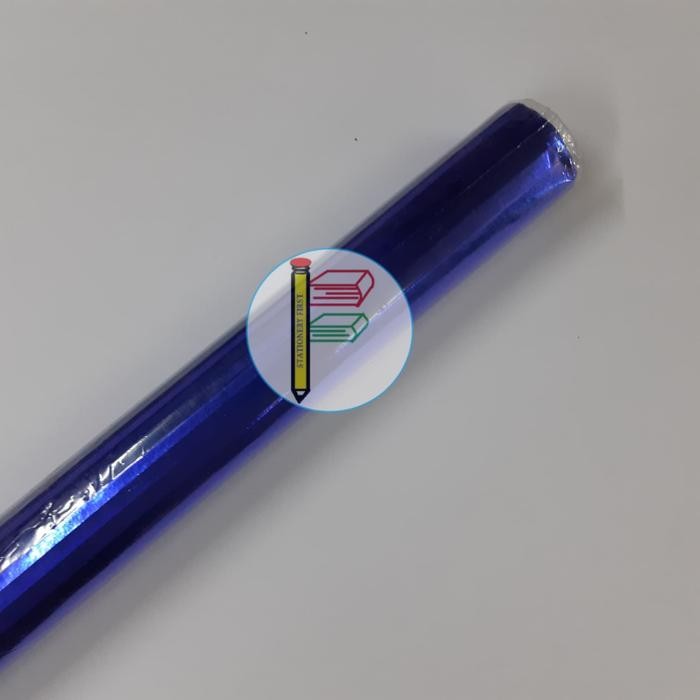 

Pesta- Kertas Metalik warna Biru Tua Mengkilap untuk Sampul Buku Kado