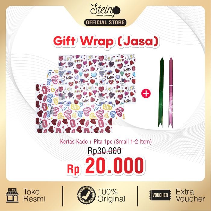 

Pesta- STEIN Gift Wrap Kertas Kado dan Pita Service bungkus kado