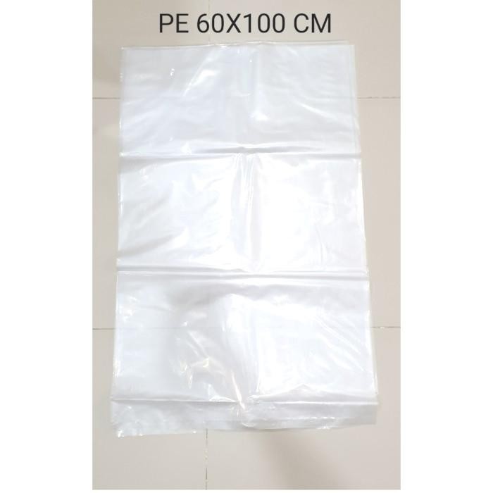 Pesta- Kantong Plastik Bening Besar ukuran 60x100 cm - PE 60X100cm tebal 0,5m