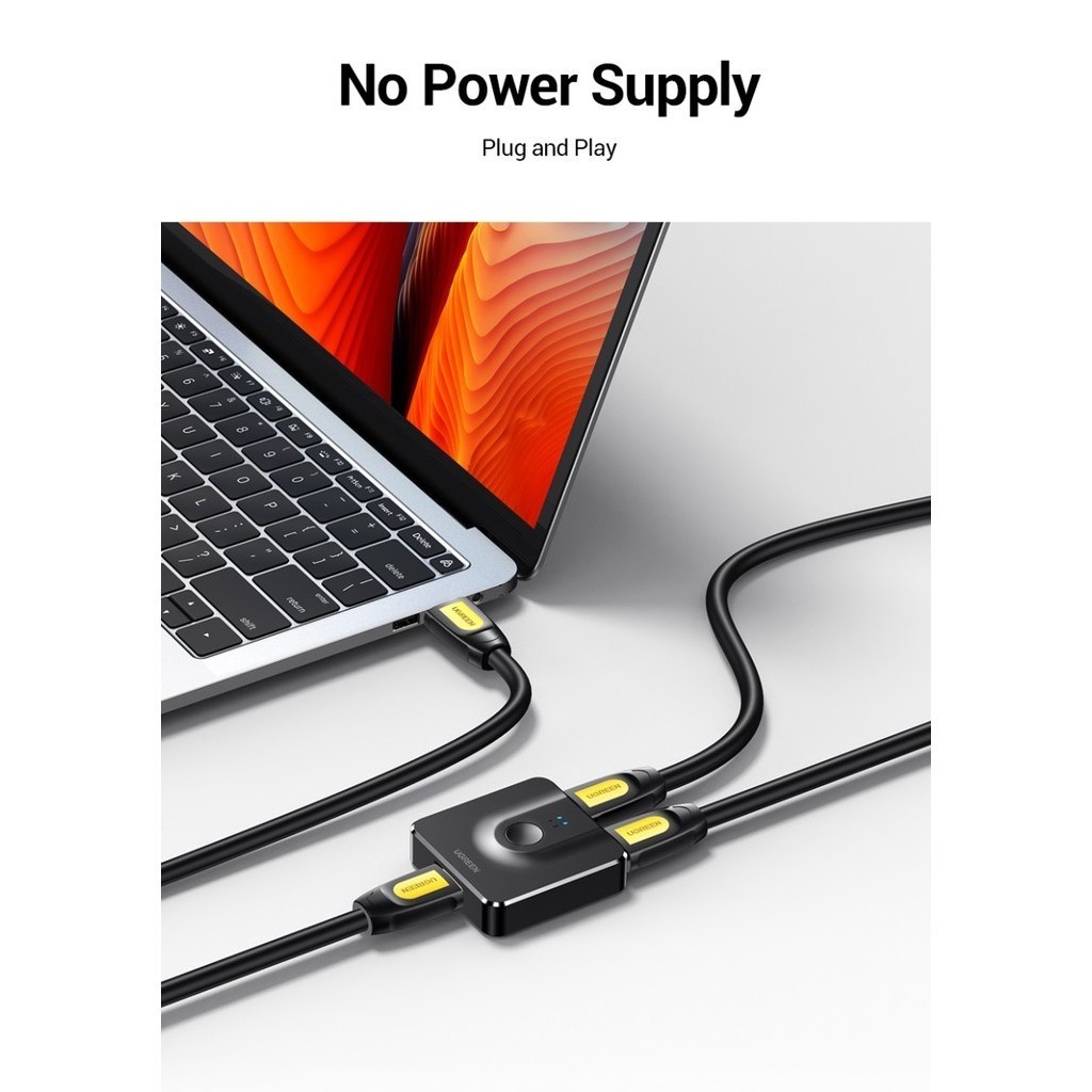 UGREEN HDMI Switcher Splitter UGREEN 2 in 1 Out Bi-directional 4K HDMI 2 Port