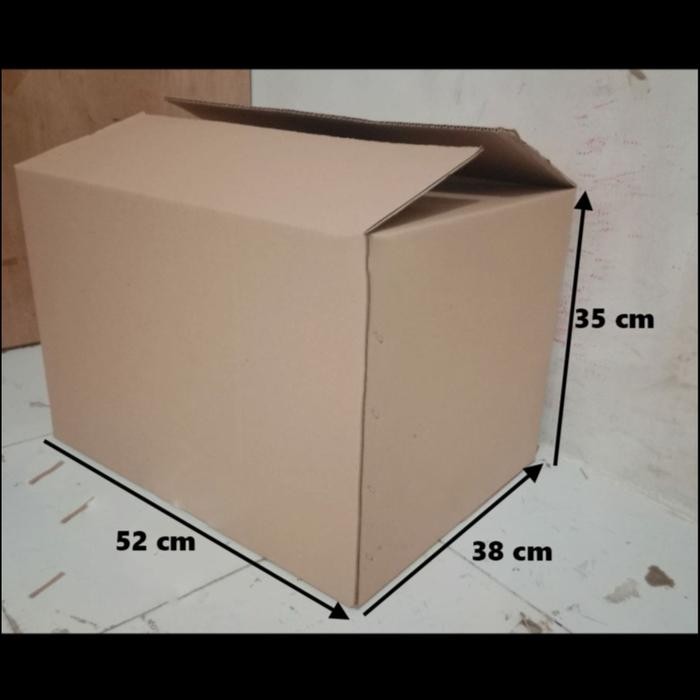 

Pesta- Kardus - Karton Box - Single Wall (4mm) - 52cm x 38cm x 35cm