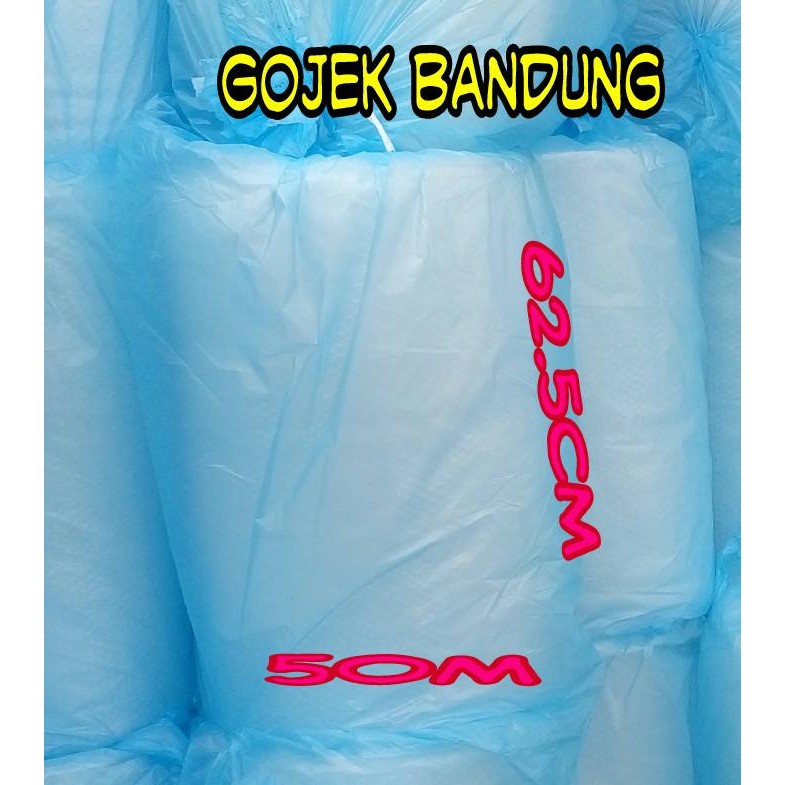 

gema.gemilang Plastik bubble wrap 62.5cm x 50M khusus gojek Bandung buble gelembung