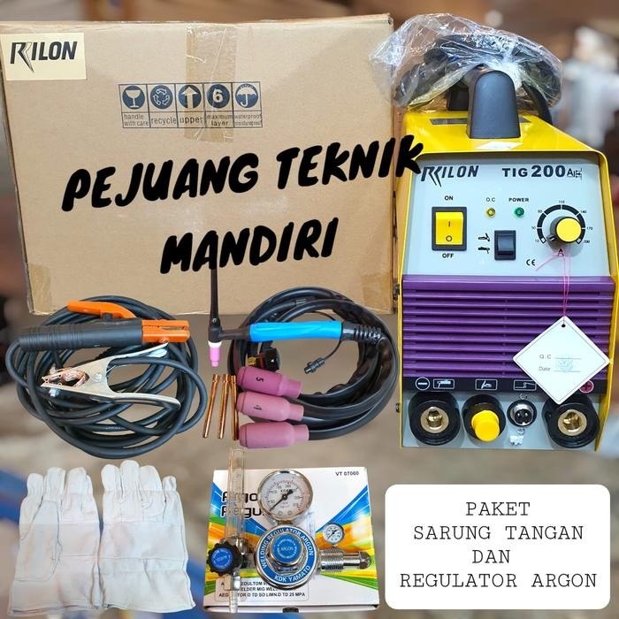 Yuk Order Mesin Las Argon Rilon Tig 200 A / Trafo Las Argon Rilon Tig 200A