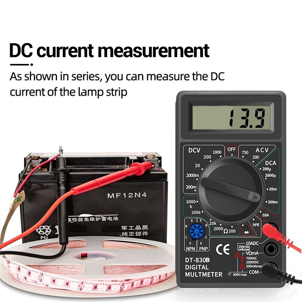 Multimeter Digital DT830B Tester DT 830 B Avometer DT-830B