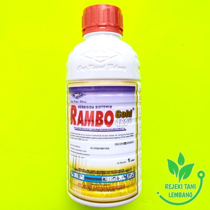HERBISIDA SISTEMIK RAMBO GOLD 480 SL ISI 1 L PEMBASMI RUMPUT