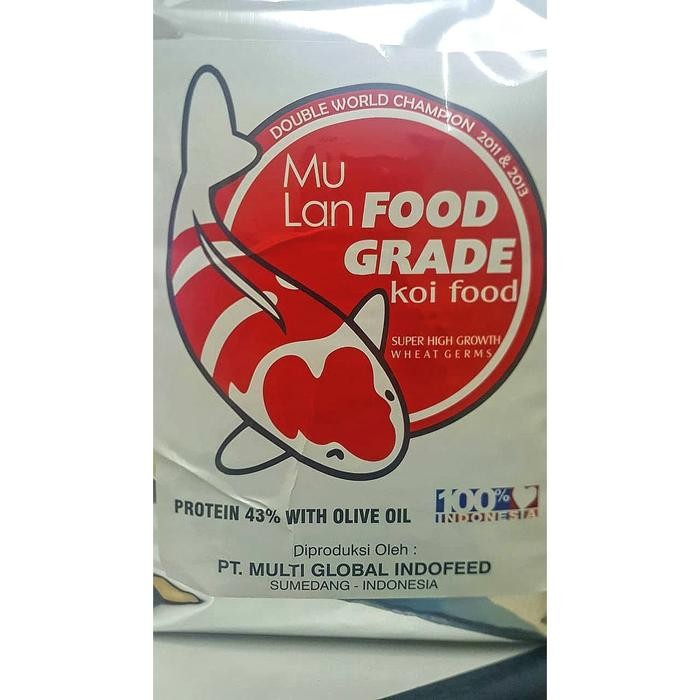 Mulan Koi Food Super High Growth Wheat Germ 5 kg Floating [FOOD GRADE]
