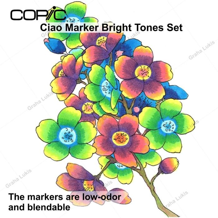 

COPIC CIAO MARKER SET 6 - BRIGHT
