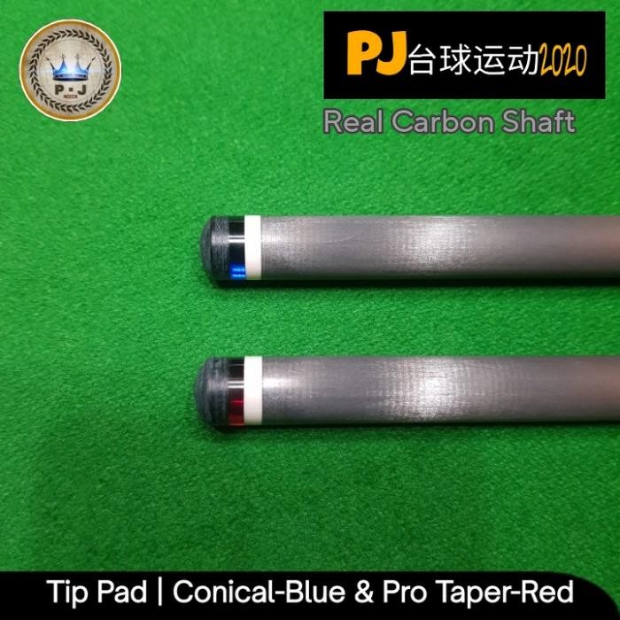 [Terlaris Di Toko Kami] Pj Billiard Real Carbon Shaft Conical - Pro Taper - Shaft Only Radial Joint