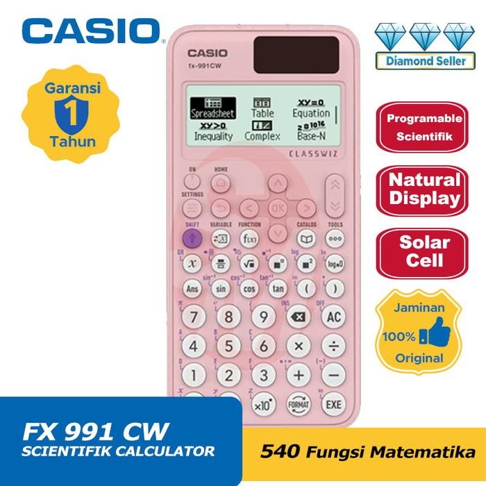 

Ready Kalkulator Casio Fx 991 Cw Standard Scientific