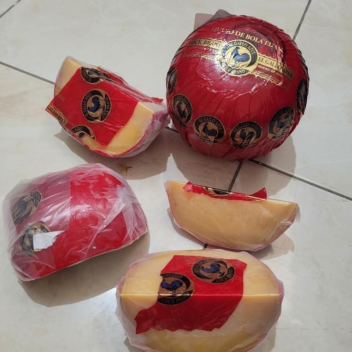 

BARANG TERLARIS keju edam ayam emas cock brand repack potongan