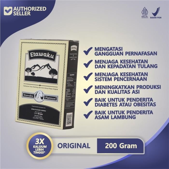 

BARANG TERLARIS Etawaku Platinum Paket 2 Box Susu Kambing Atasi Sesak Nafas dan Nyeri Sendi
