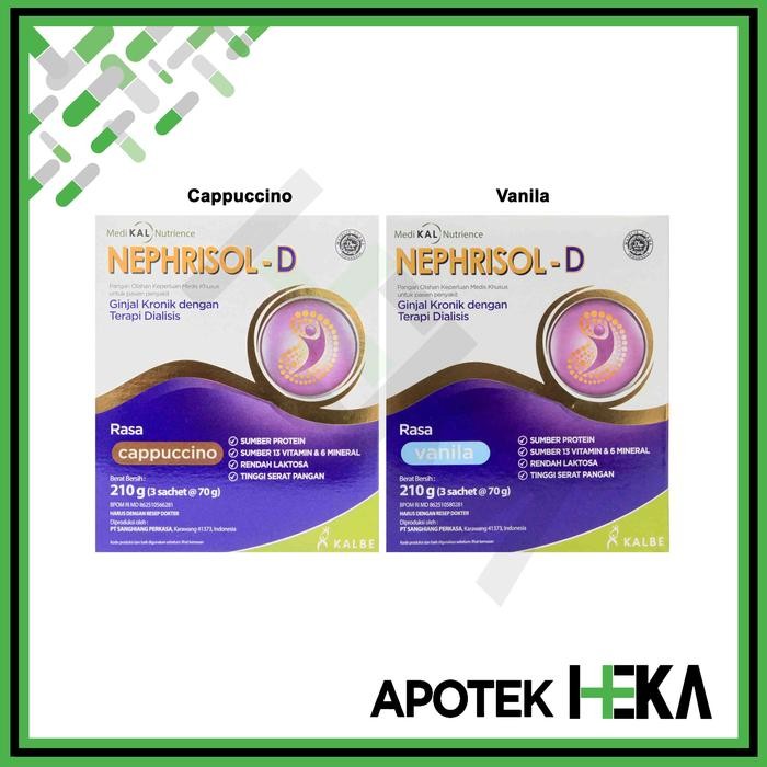 

BARANG TERLARIS Nephrisol-D Vanila 231 gram - Susu Pasien Ginjal Dialisis