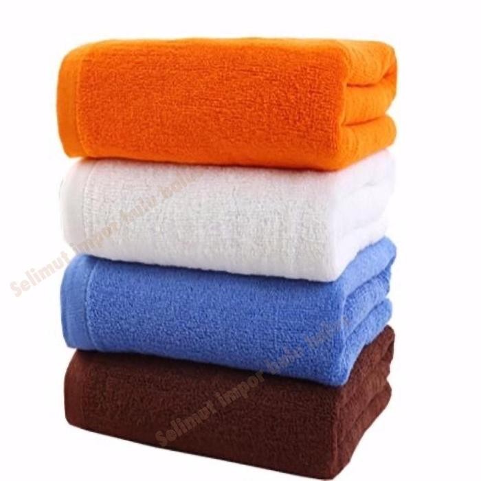 Handuk Mandi Dewasa Handuk Polos Dewasa Ukuran 70x140 cotton 100%