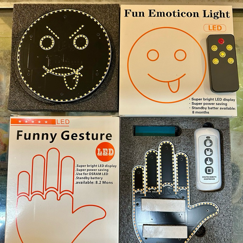 Finger Gesture Led lampu led variasi mobil lampu led remote variasi mobil lampu tempel reflektor