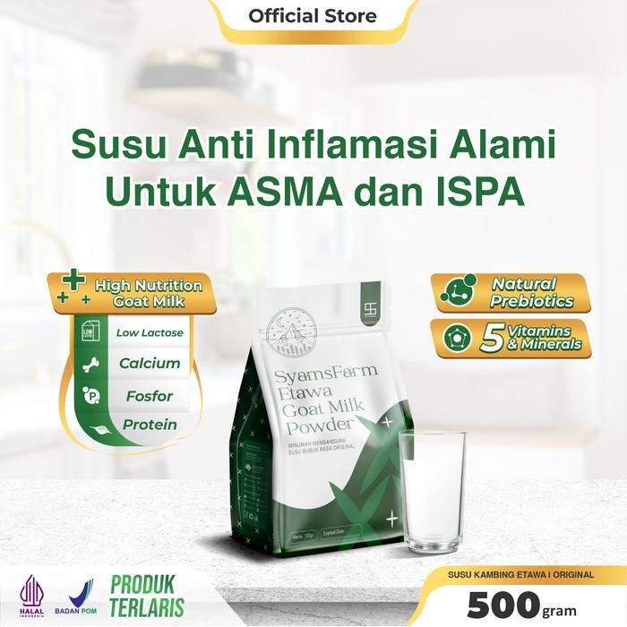 

Ternak Syams Susu Kambing Etawa Bubuk Rasa Original 500 Gram