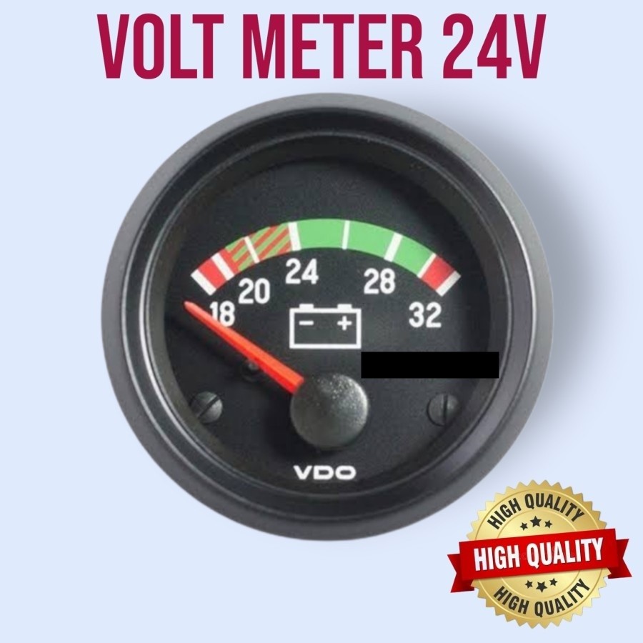 VOLT METER ANALOG 24V MOBIL TRUK