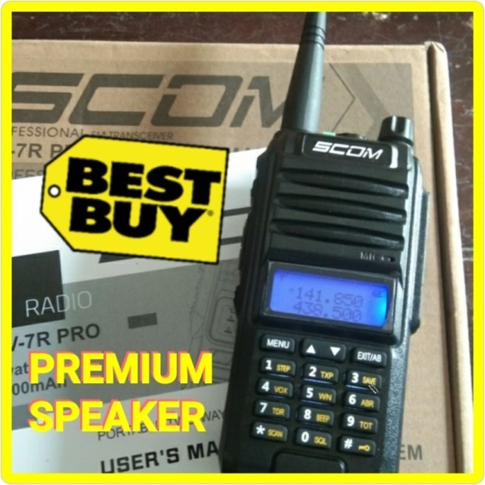 HT WALKIE TALKIE SCOM UV7R UV-7R PRO PREMIUM Dualband SPEAKER PREMIUM