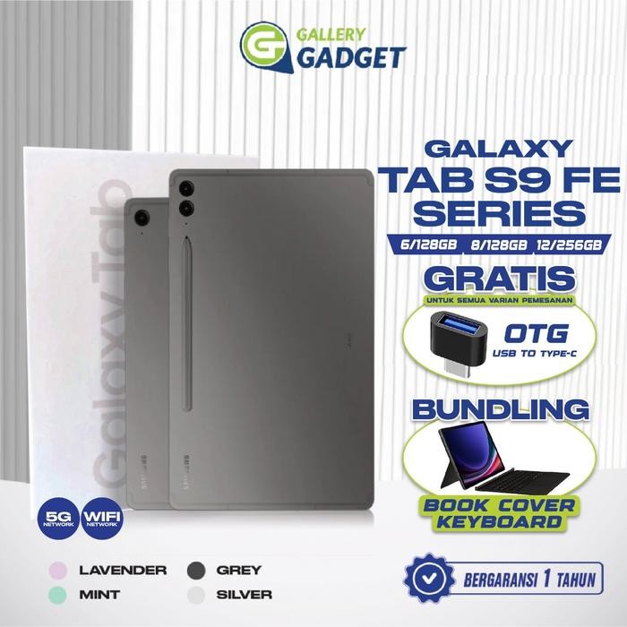 Phoneku- Samsung Galaxy Tab S9 Fe Plus Fe+ 5G Wifi Tablet 6/128 8/128 12/256 Gb
