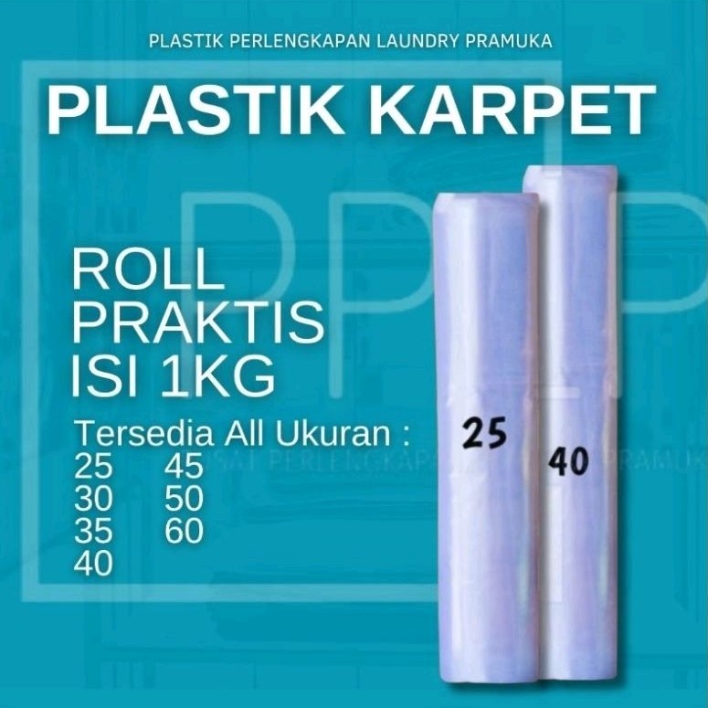 Plastik Karpet Roll Laundry Kiloan All Ukuran