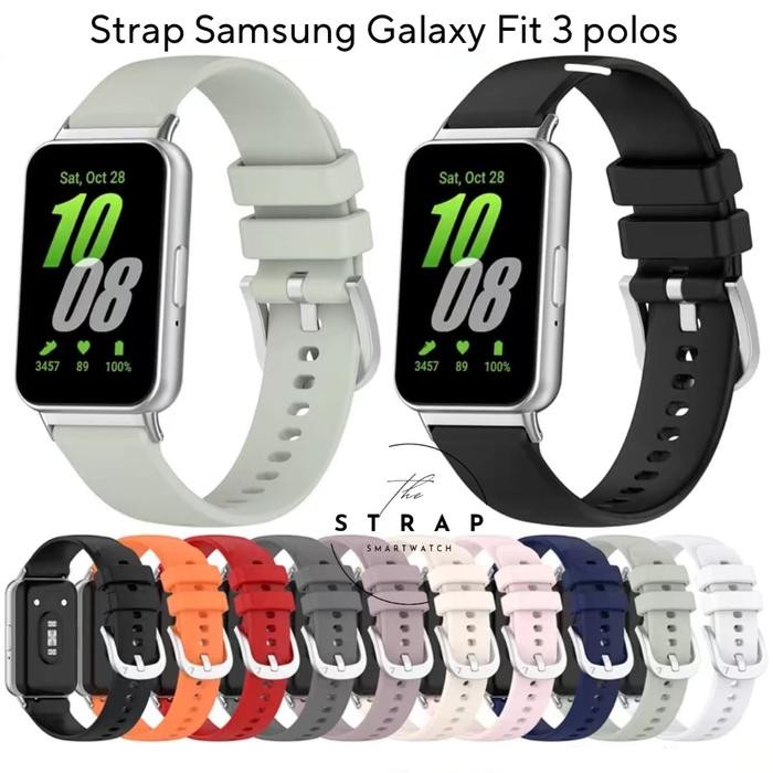 TronikJaya- Original Strap Samsung Galaxy Fit 3 Silicone Tali Pengganti Samsung Galaxy Fit 3