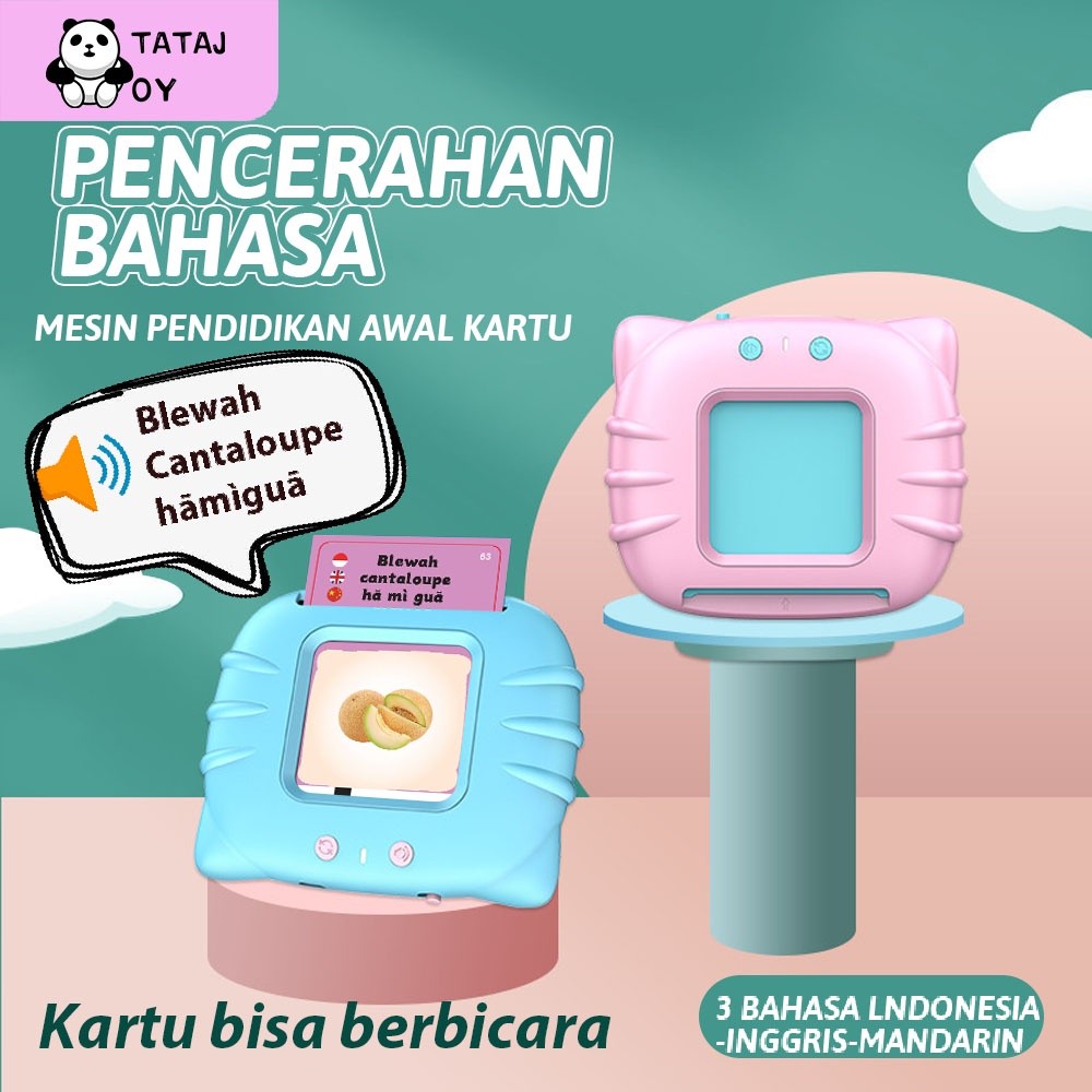 NEW PRODUCT TATAJOY BAHASA CARD EARLY EDUCATION DEVICE FLASH CARD EARLY EDUCATION TOY CARDS