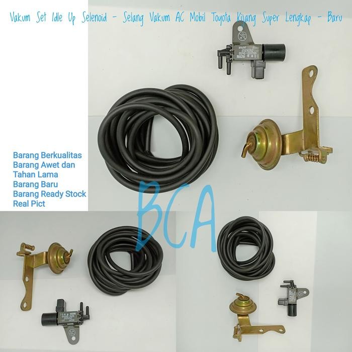 Mantab Vakum Set Idle Up - Selenoid - Selang Vacum Ac Mobil Kijang Super