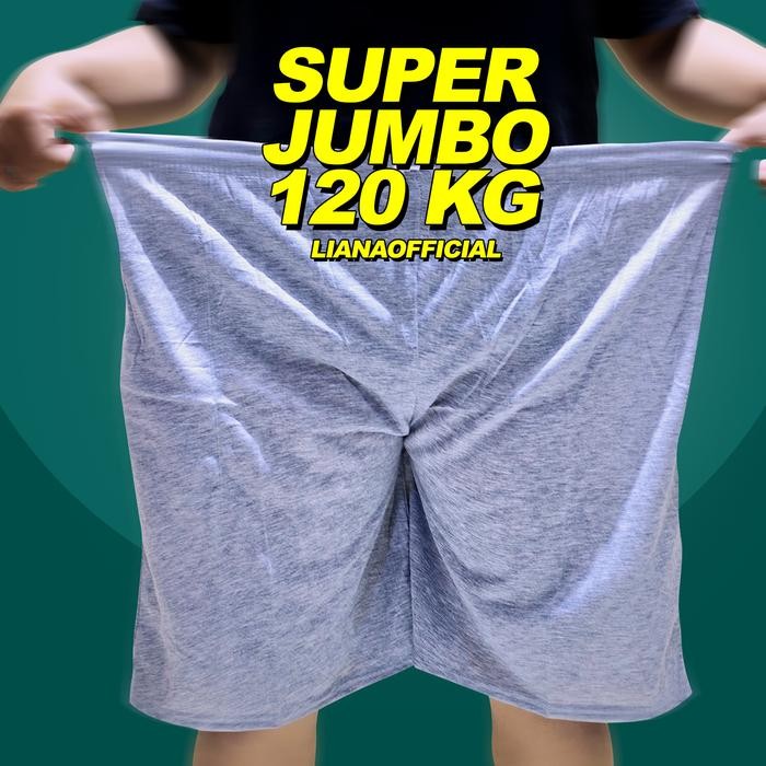 CELANA PENDEK PRIA WANITA SUPER JUMBO BIG SIZE KOLOR XXXL BB 120 KG
