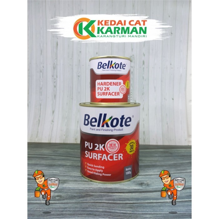 BELKOTE EPOXY PU 2K SURFACER 1 KG - CAT DASAR / CAT MOBIL / CAT BESI /