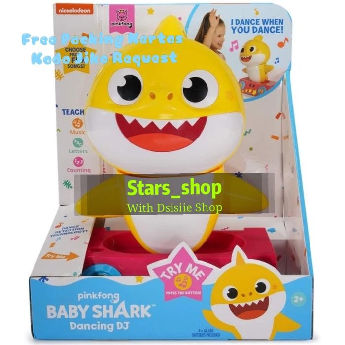 Terbaru Pinkfong Baby Shark Dancing Dj Original / Boneka Baby Shark