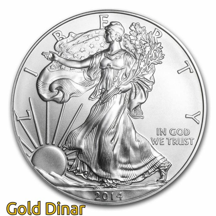 Koin Perak Silver Eagle 1 oz coin murni gram not antam nadir dirham