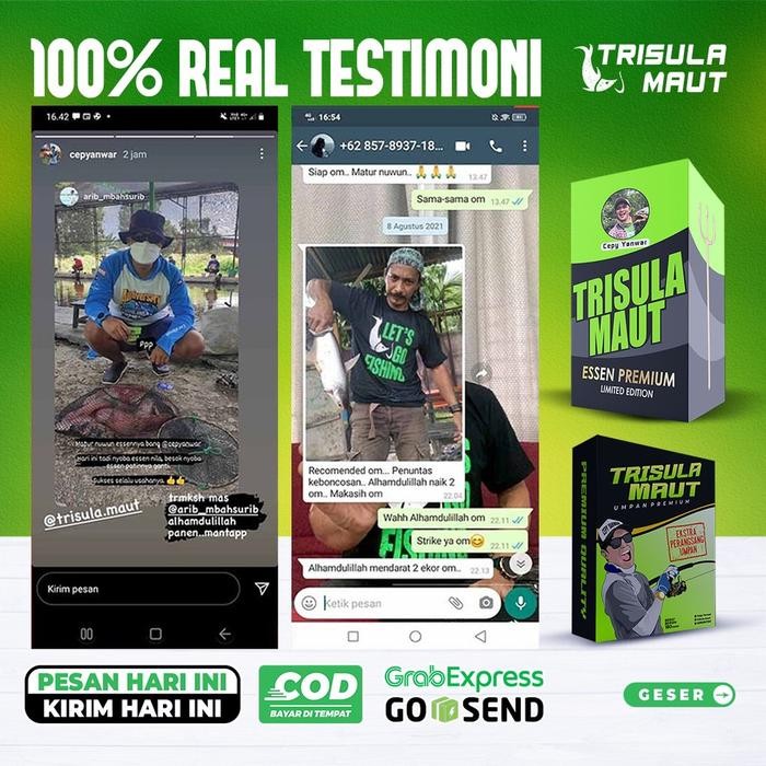 Sale Terbatas Essen Trisula Ikan Mas Lele Bawal Patin Nila Oplosan Galapung Harian Aman