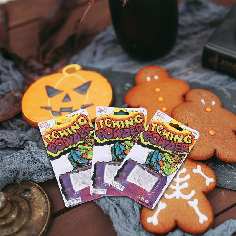 10Pcs Itch Itching Powder Packages Halloween Trick Prop Itching Powder Prank Halloween Party Favors