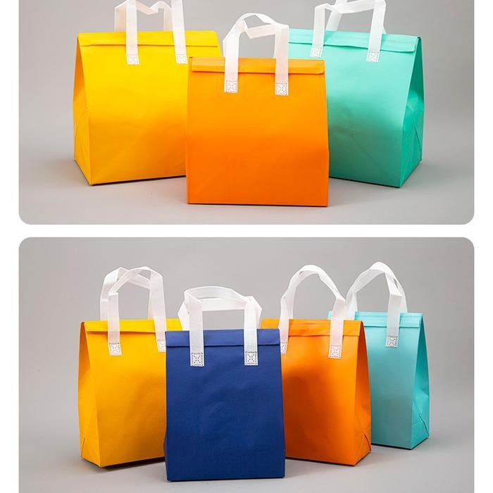 Tas Thermal Cooler Bag / Cooler Bag Aluminium Foil Thermal / Tas Bekal Makanan Anti Air Tahan Panas