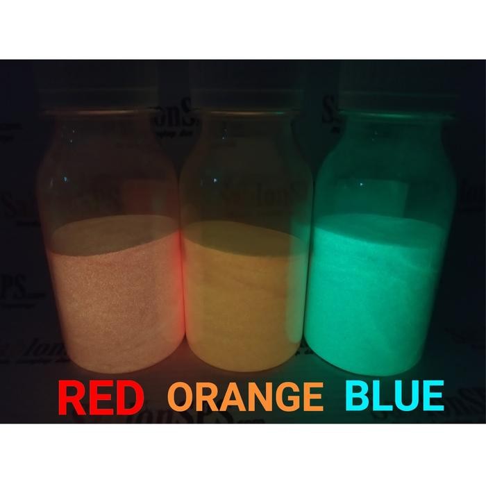 

Bubuk Fosfor Glow In The Dark Red 100Gr