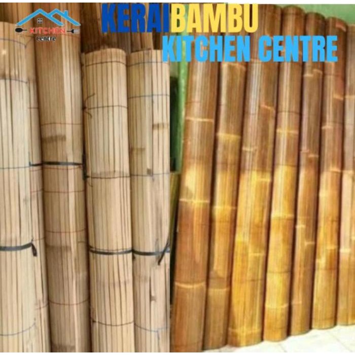 Kerai Bambu Wide Bambu Kerai Outdor Kerai 2X 2 Kerai Gulung Coklat
